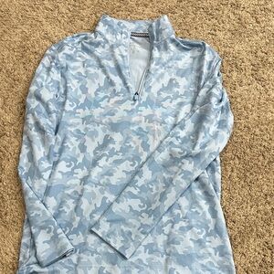 Southern Tide Blue Camo Kids Shirt